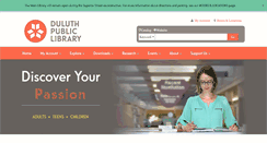 Desktop Screenshot of duluthlibrary.org